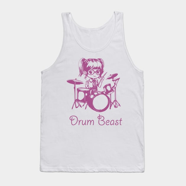 Drum Beast Tank Top by Altaria Design